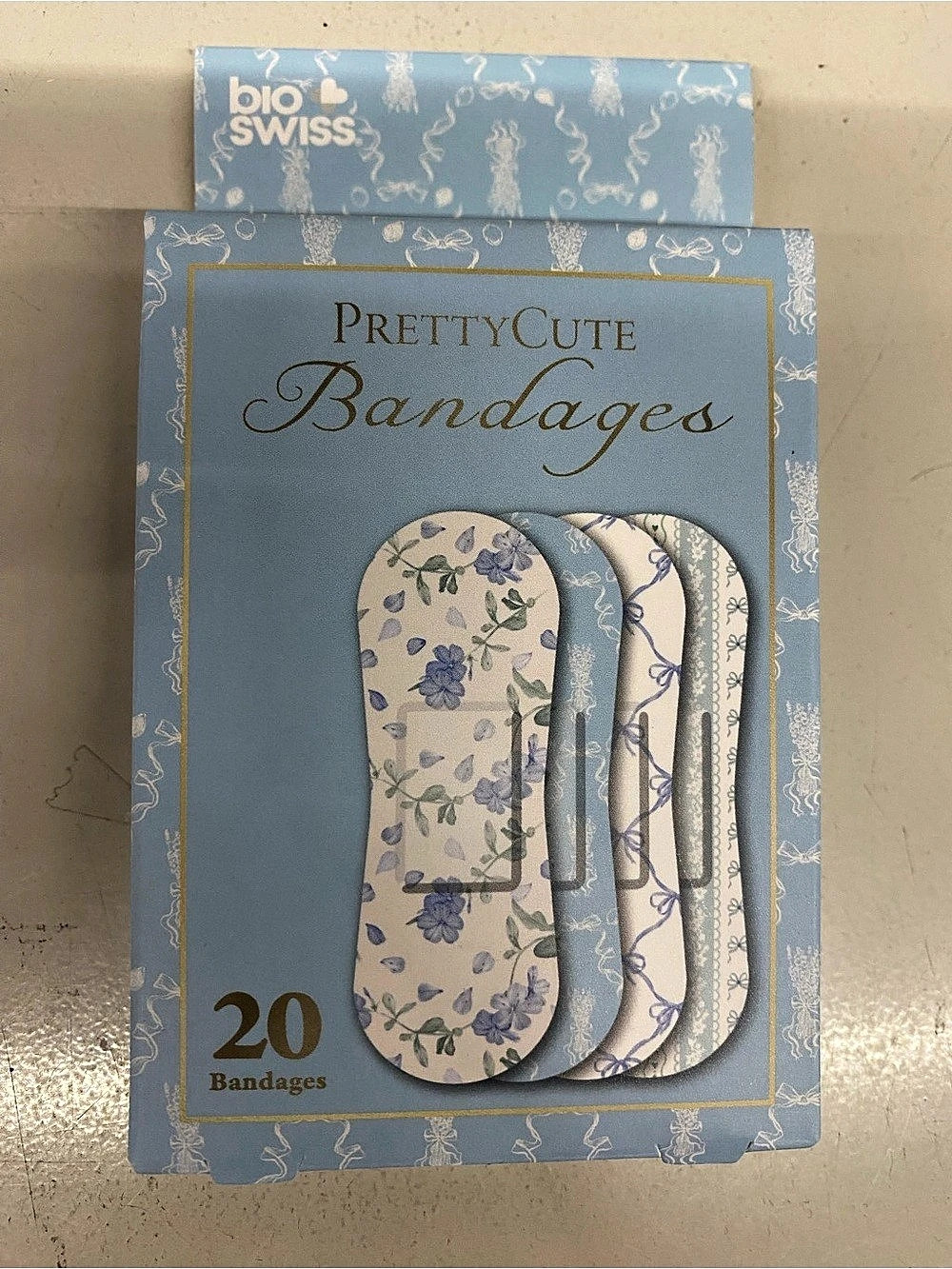 New! BioSwiss PrettyCute Bandages Floral 20 Count NWT